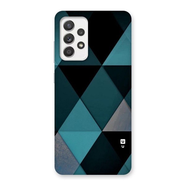 Green Black Shapes Back Case for Galaxy A52