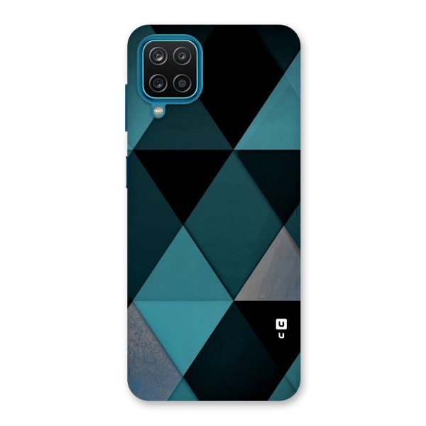 Green Black Shapes Back Case for Galaxy M12
