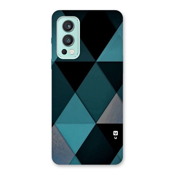 Green Black Shapes Back Case for OnePlus Nord 2 5G