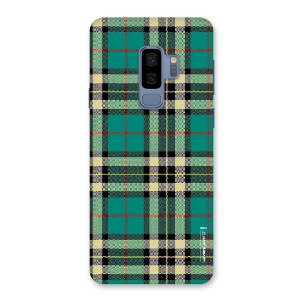 Green Check Back Case for Galaxy S9 Plus