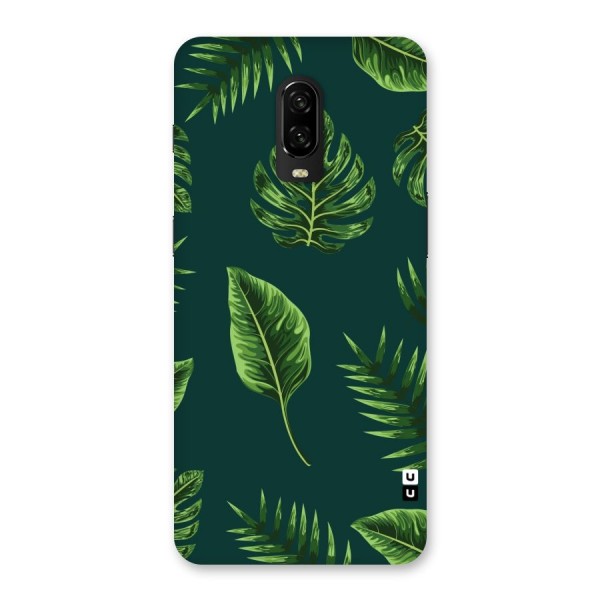 Green Leafs Back Case for OnePlus 6T