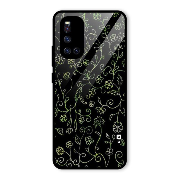 Green Leaves Glass Back Case for Vivo V19