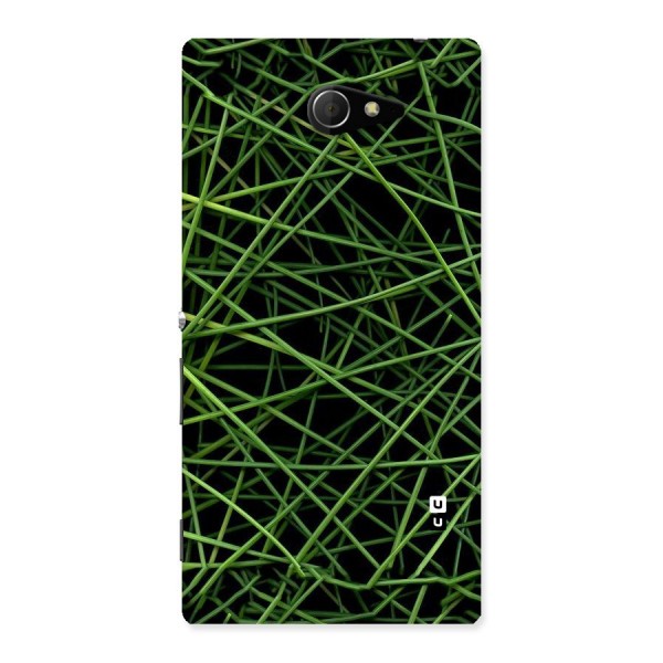 Green Lines Back Case for Sony Xperia M2