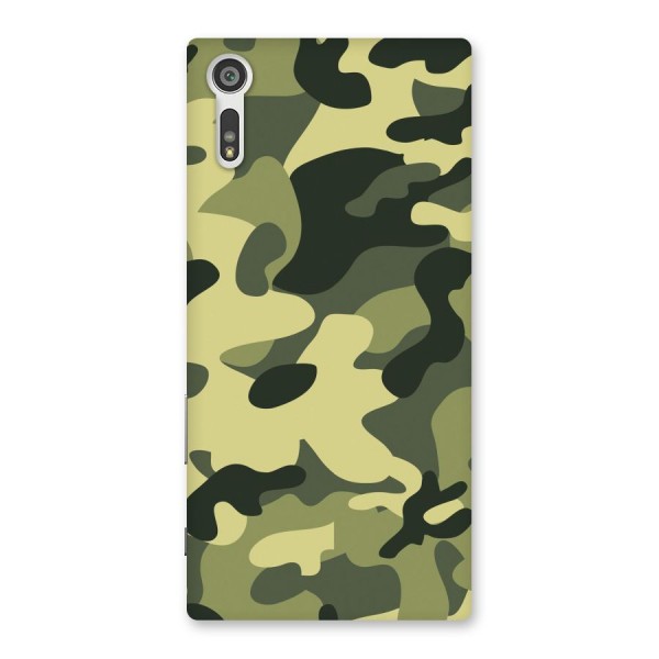 Green Military Pattern Back Case for Xperia XZ