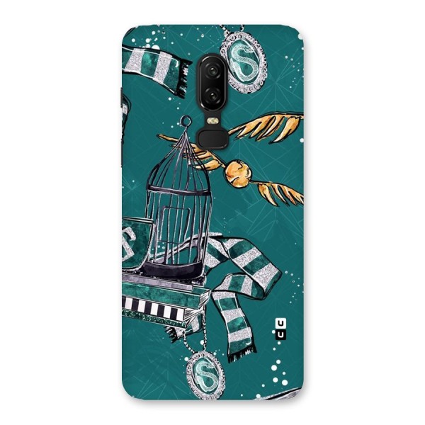 Green Scarf Back Case for OnePlus 6