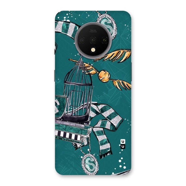Green Scarf Back Case for OnePlus 7T