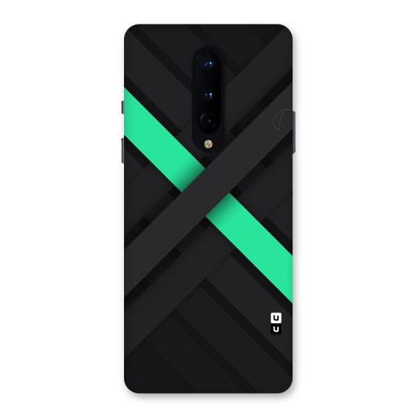 Green Stripe Diagonal Back Case for OnePlus 8