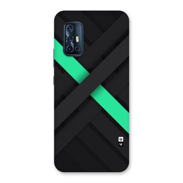 Green Stripe Diagonal Back Case for Vivo V17