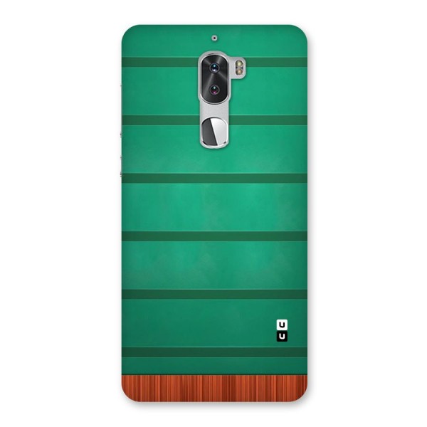 Green Wood Stripes Back Case for Coolpad Cool 1