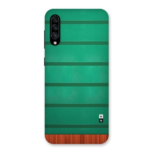 Green Wood Stripes Back Case for Galaxy A30s
