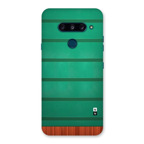Green Wood Stripes Back Case for LG  V40 ThinQ