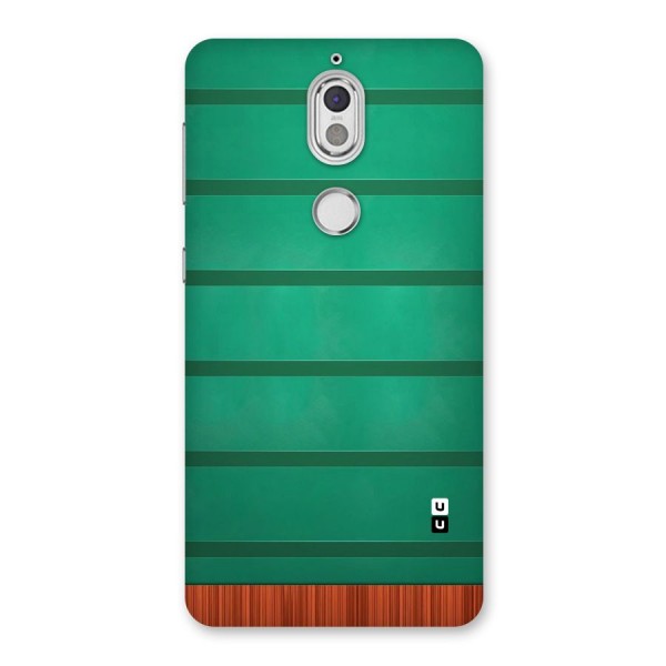 Green Wood Stripes Back Case for Nokia 7