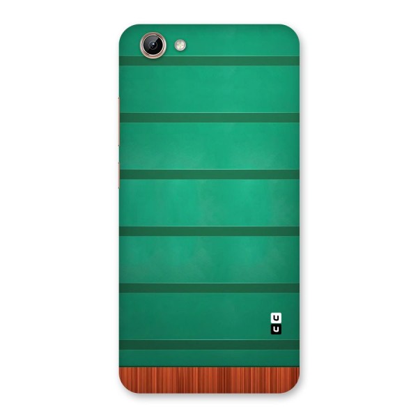 Green Wood Stripes Back Case for Vivo Y71
