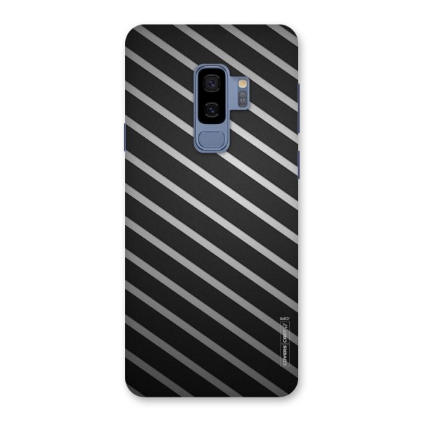 Grey And Black Stripes Back Case for Galaxy S9 Plus
