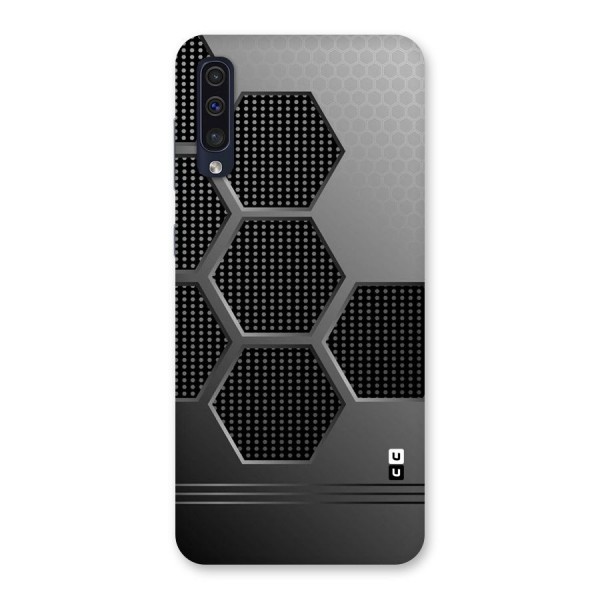 Grey Black Hexa Back Case for Galaxy A50