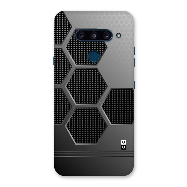 Grey Black Hexa Back Case for LG  V40 ThinQ