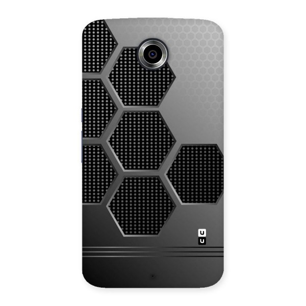 Grey Black Hexa Back Case for Nexsus 6