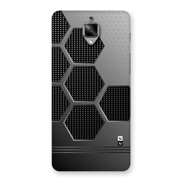 Grey Black Hexa Back Case for OnePlus 3T