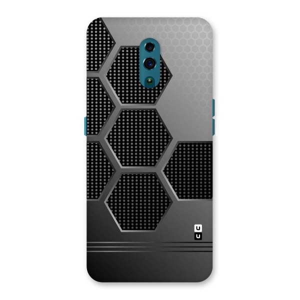 Grey Black Hexa Back Case for Oppo Reno