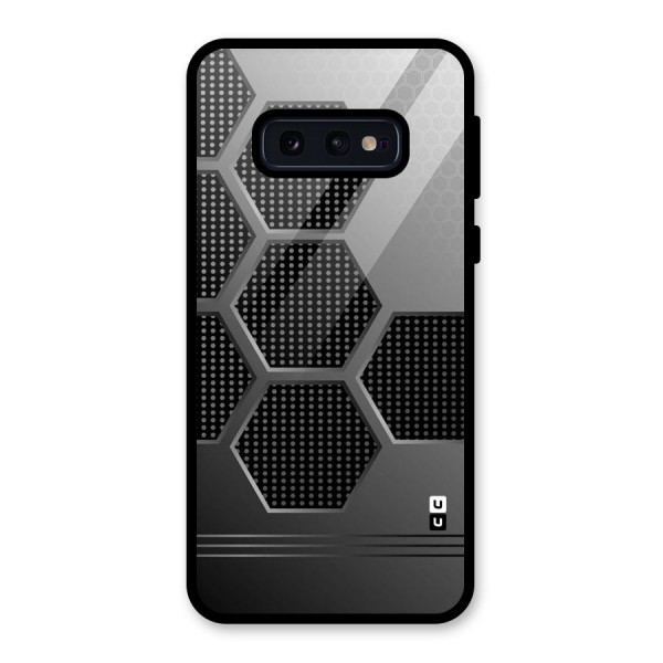 Grey Black Hexa Glass Back Case for Galaxy S10e