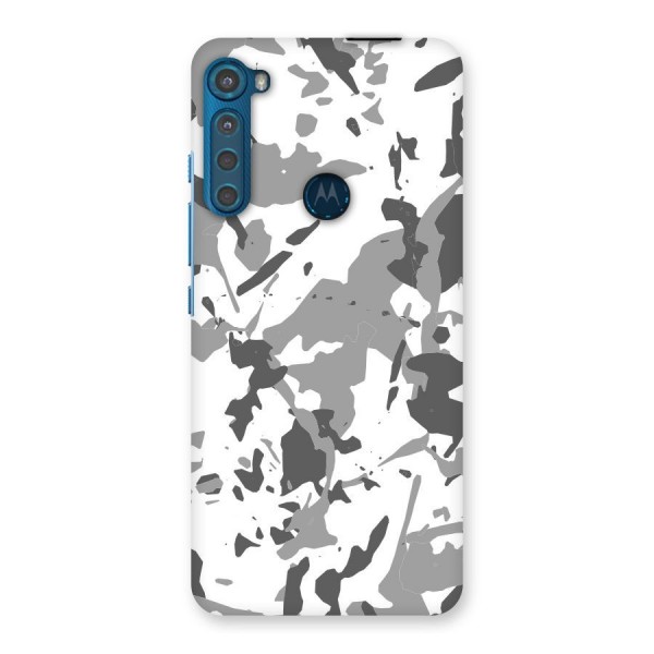 Grey Camouflage Army Back Case for Motorola One Fusion Plus