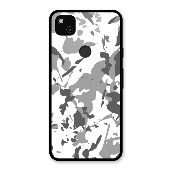 Grey Camouflage Army Glass Back Case for Google Pixel 4a