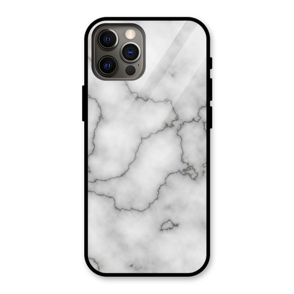 Grey Marble Glass Back Case for iPhone 12 Pro
