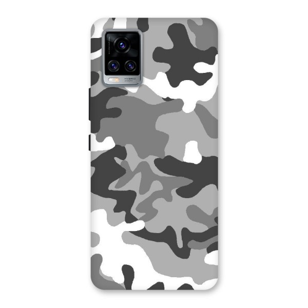 Grey Military Back Case for Vivo V20 Pro