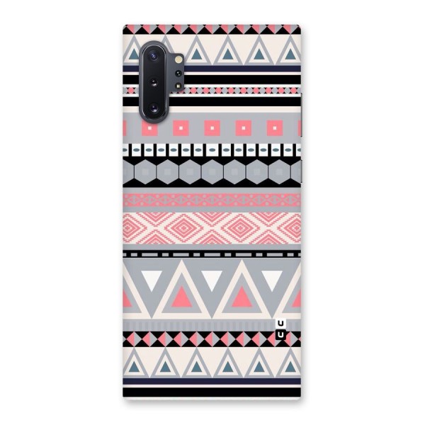 Grey Pink Pattern Back Case for Galaxy Note 10 Plus