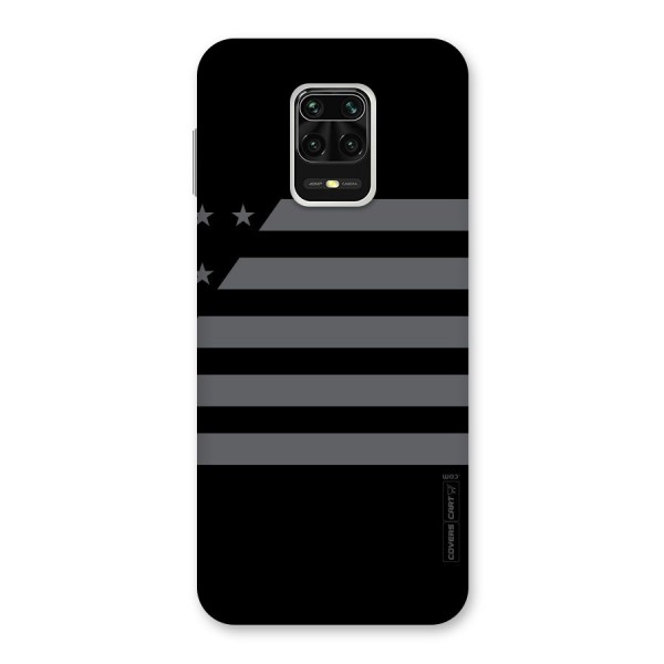 Grey Star Striped Pattern Back Case for Redmi Note 9 Pro Max
