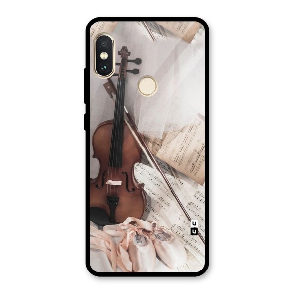 Guitar And Co Glass Back Case for Redmi Note 5 Pro