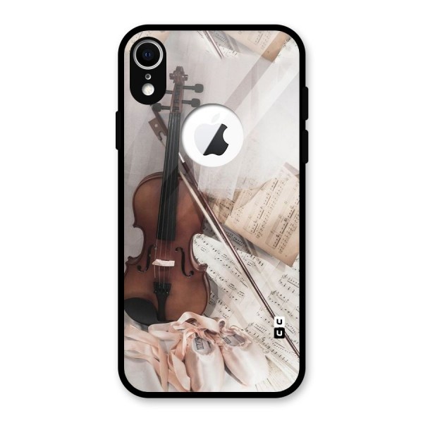 Guitar And Co Glass Back Case for iPhone XR Logo Cut