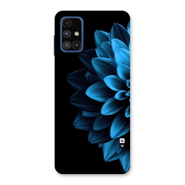 Half Blue Flower Back Case for Galaxy M51
