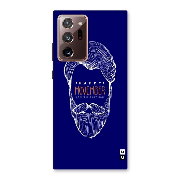 Happy Movember Blue Back Case for Galaxy Note 20 Ultra