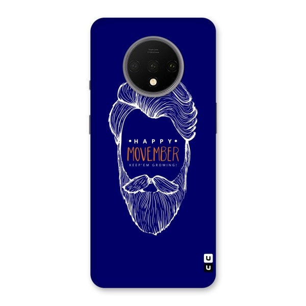 Happy Movember Blue Back Case for OnePlus 7T