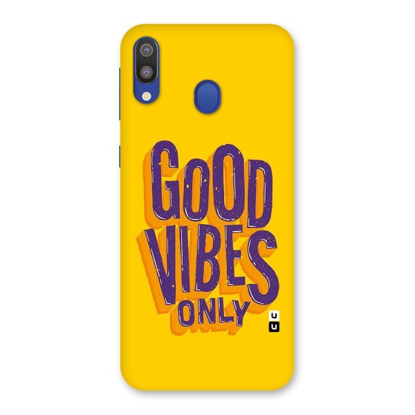Happy Vibes Only Back Case for Galaxy M20