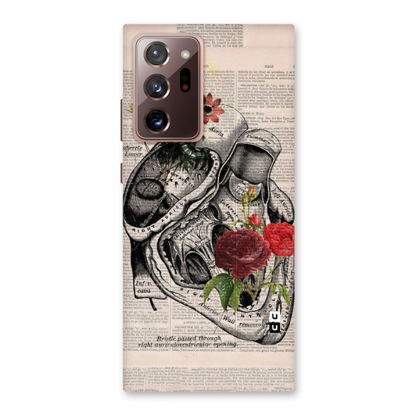 Heart Newspaper Back Case for Galaxy Note 20 Ultra