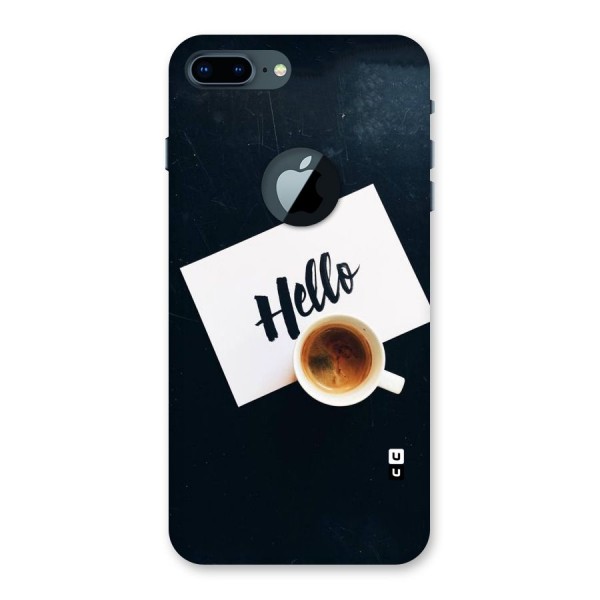 Hello Coffee Back Case for iPhone 7 Plus Logo Cut