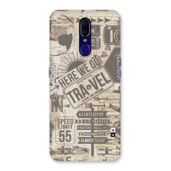Here We Travel Back Case for Oppo A9