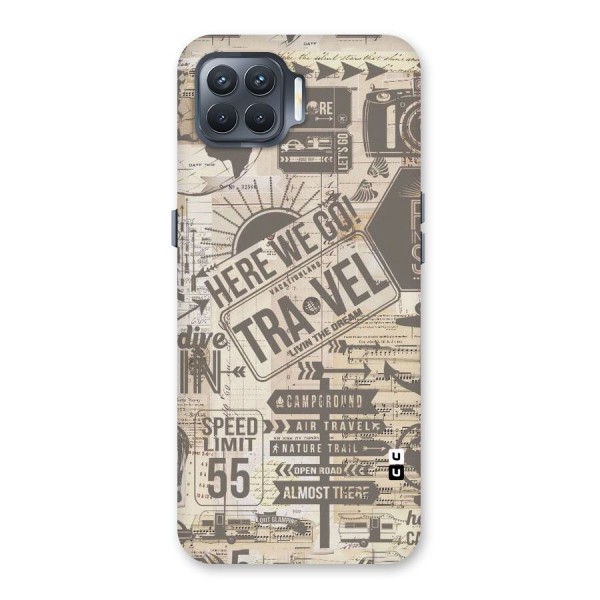 Here We Travel Back Case for Oppo F17 Pro
