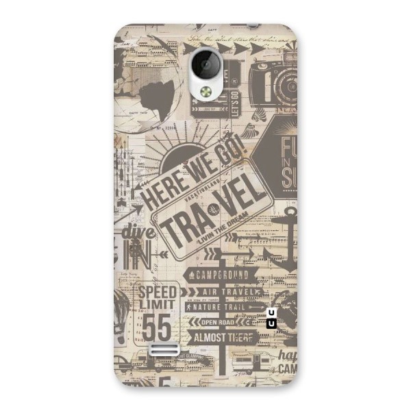Here We Travel Back Case for Vivo Y21