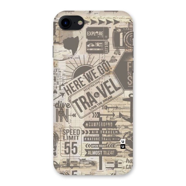 Here We Travel Back Case for iPhone SE 2020