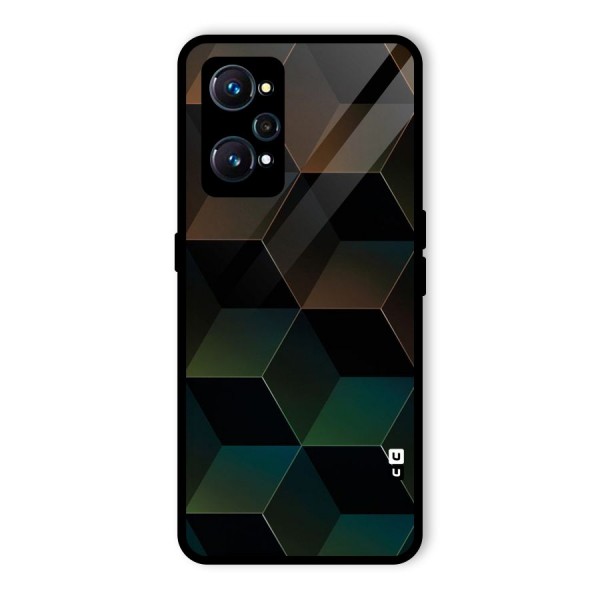 Hexagonal Design Glass Back Case for Realme GT 2
