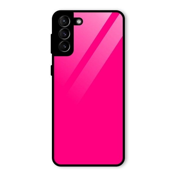 Hot Pink Glass Back Case for Galaxy S21 Plus