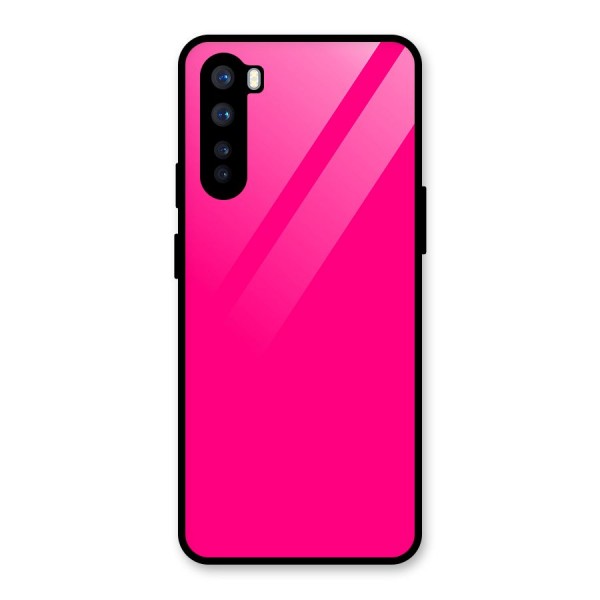 Hot Pink Glass Back Case for OnePlus Nord