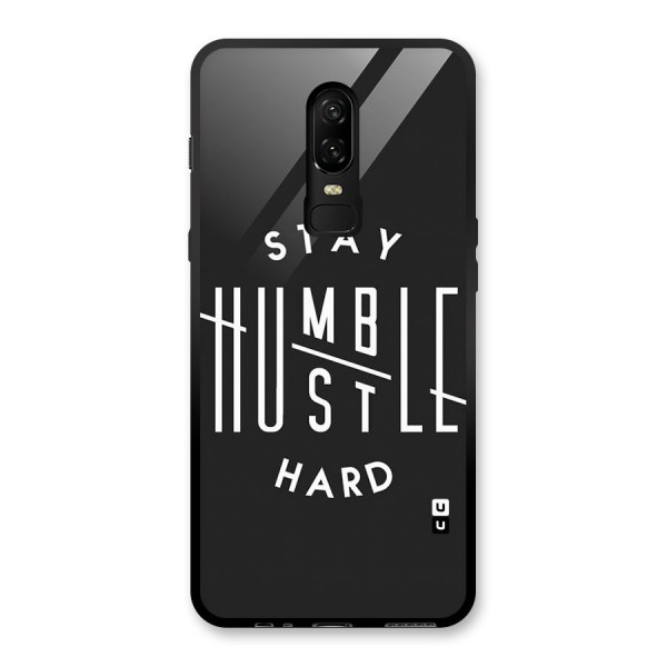 Hustle Hard Glass Back Case for OnePlus 6