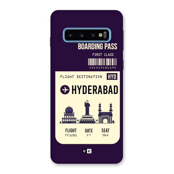 Hyderabad Boarding Pass Back Case for Galaxy S10