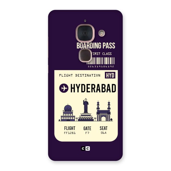 Hyderabad Boarding Pass Back Case for Le Max 2