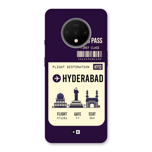 Hyderabad Boarding Pass Back Case for OnePlus 7T