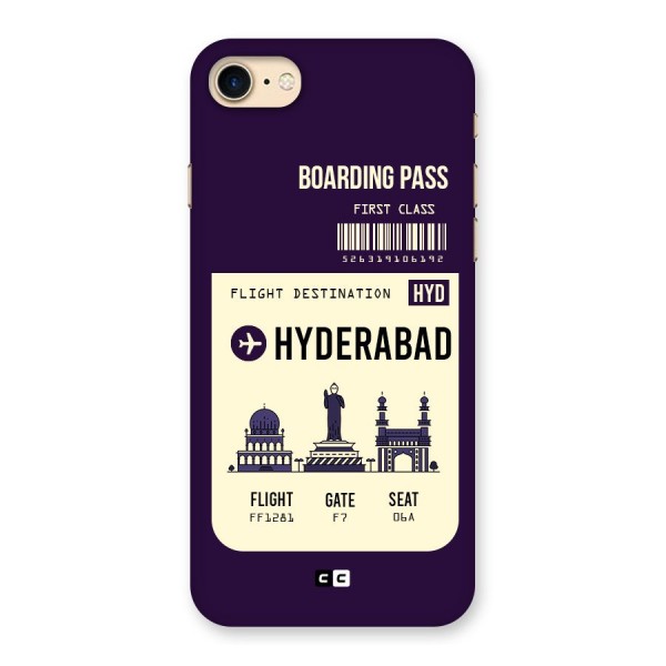 Hyderabad Boarding Pass Back Case for iPhone 7